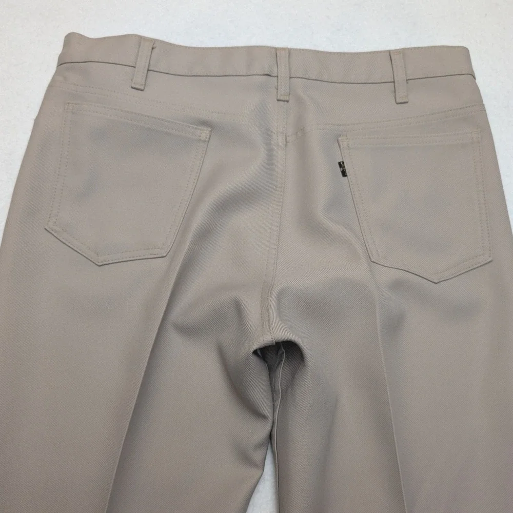 Vintage 70s Levi's Panatela Trousers Mens 34(36x32) Leg Black Tab Talon 42
